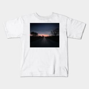 Winter Sunset Kids T-Shirt